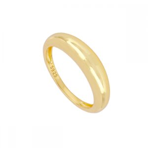 Anillo plata mini sello abombado 5mm