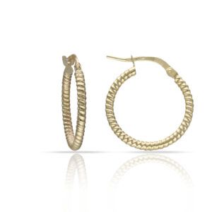 Aros Elixir plata chapada oro 15mm