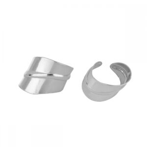 Ear cuff pendiente plata Lotus 8,5x12mm rodiada Ear cuff pendiente plata Lotus 8,5x12mm rodiada