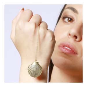 Gargantilla plata charm concha marina 25mm
