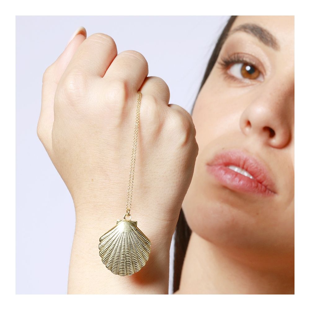 Gargantilla plata charm concha marina 25mm Gargantilla plata charm concha marina 25mm
