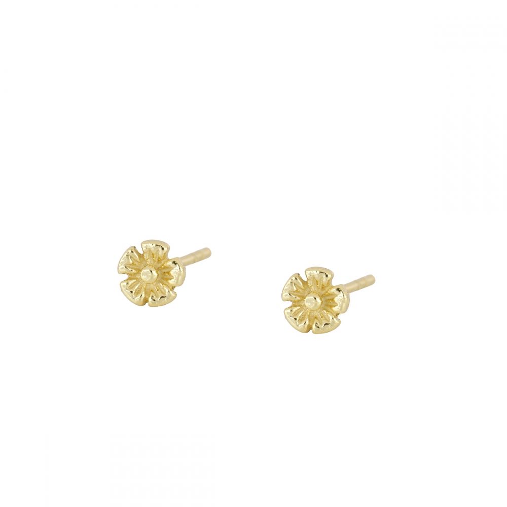 Pendientes plata flor margarita 5mm - Tuli Pendientes plata flor margarita 5mm - Tuli