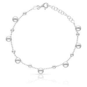 Pulsera de bolas plata ley 925