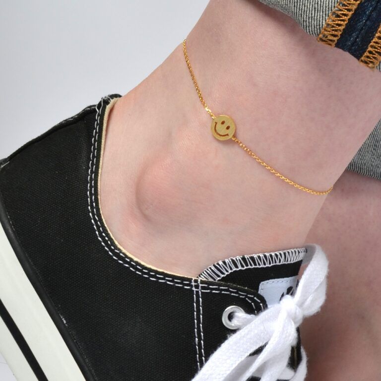 Tendencias en Joyería de Plata para Verano 2026: Lo Más Chic y Actual Tobillera plata motivo smile 10mm foto 768x768 1
