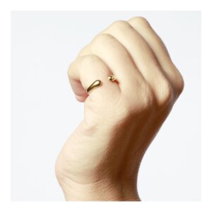 Anillo de meñique de plata: significado, cómo elegirlo y los mejores modelos Anillo abierto dedo meñique plata bañada oro foto