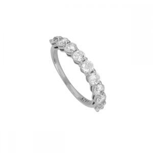 Anillo circonitas en plata – Zara rodiada Anillo circonitas en plata - Zara rodiada