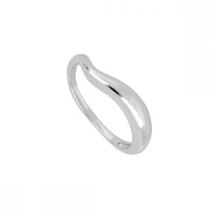 Anillo onda plata ley Lunaria rodiada Anillo onda plata ley Lunaria rodiada