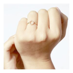 Anillo plata circulo circonitas – Aureola fot Anillo plata circulo circonitas - Aureola fot