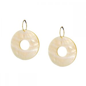 Aros plata redonda Nacar reversible 50mm