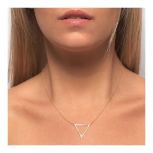 Gargantilla plata 925 charm triangulo foto