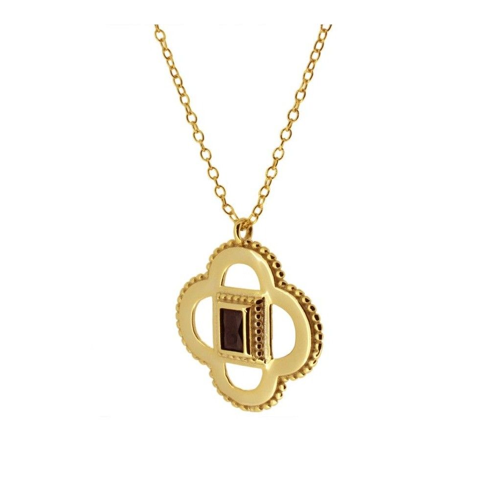 Gargantilla plata colgante Hulup 20x19mm Gargantilla plata colgante Hulup 20x19mm bañada oro