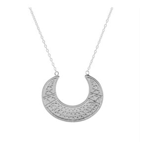 Gargantilla plata con colgante Luna Etnico rodaida Gargantilla plata con colgante Luna Etnico rodaida