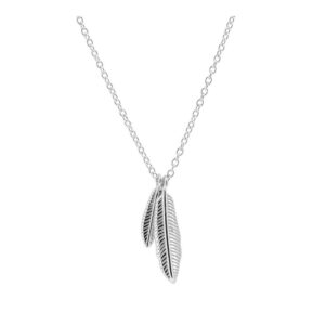 Gargantilla plata motivo Plumas rodaida Gargantilla plata motivo Plumas rodaida