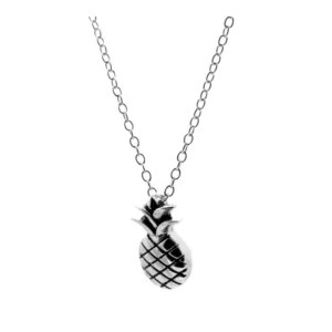 Collar plata ley charm piña rodiada Collar plata ley charm piña rodiada