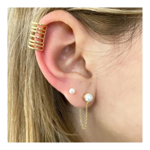 Pendiente Ear cuff plata 7 barras Maliki foto Pendiente Ear cuff plata 7 barras Maliki foto