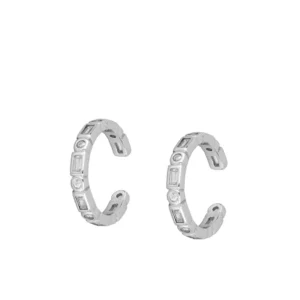 Pendiente ear cuff plata 925 circonitas - Lunarian rodiada