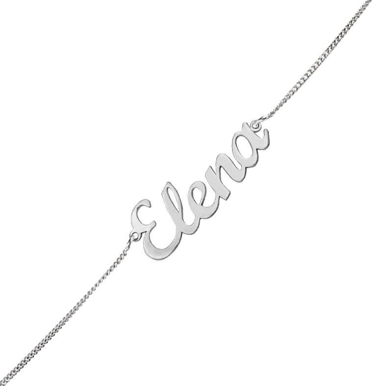 Joyas de plata personalizadas: crea un regalo único Pulsera plata 925 nombre 1