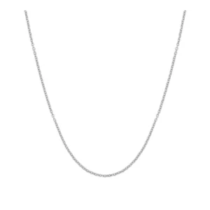 Cadena forzada plata ley 0,6mm rodiada Cadena forzada plata ley 0,6mm rodiada