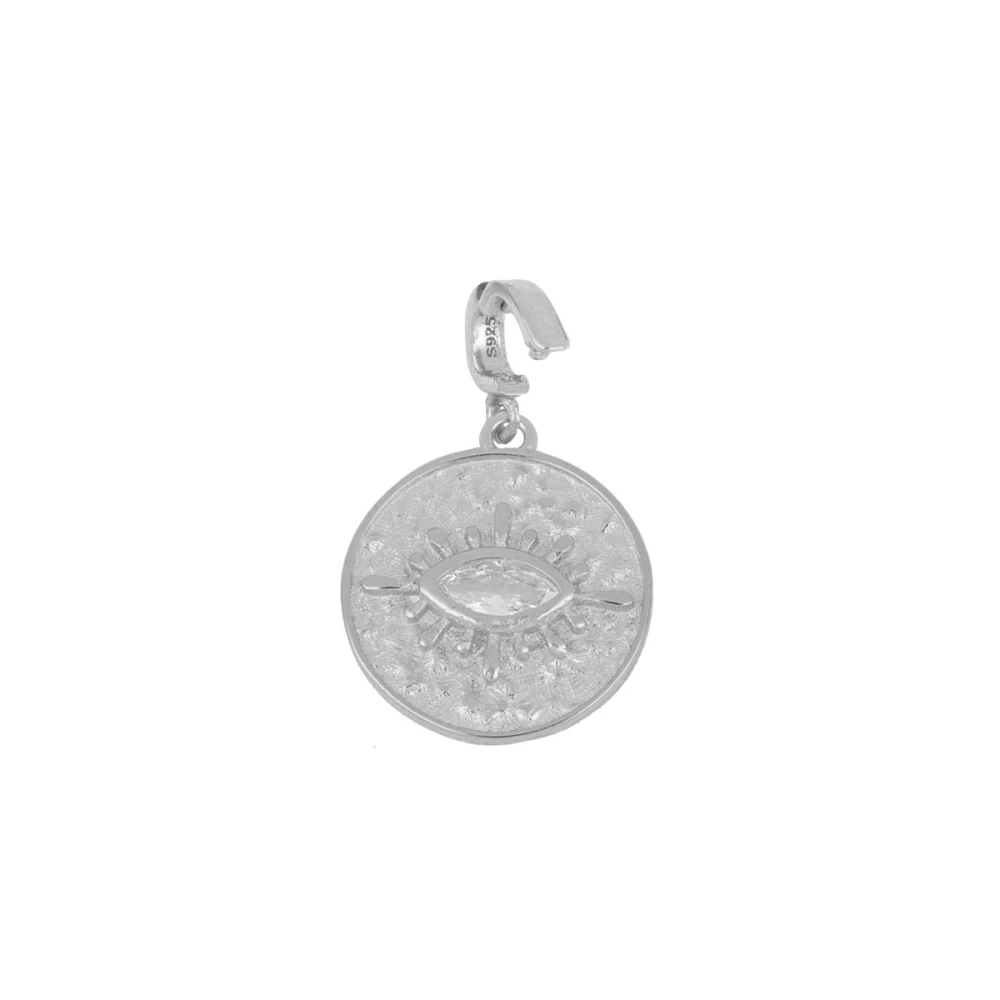 Charm plata 925 ojo Akatha 15mm Charm plata 925 ojo Akatha 15mm rodiada