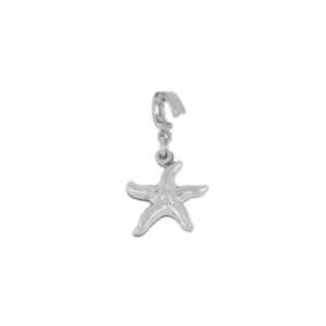 Charm plata ley estrellita mar 13x3mm rodio Charm plata ley estrellita mar 13x3mm rodio