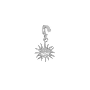 Charm sol plata 925 con porta charms rodiado Charm sol plata 925 con porta charms rodiado