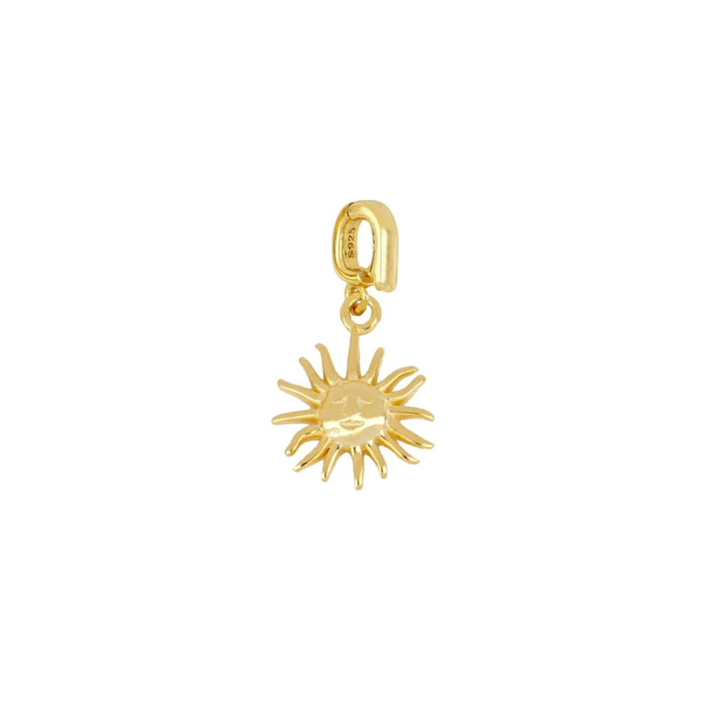 Charm sol plata 925 con porta charms Charm sol plata 925 con porta charms