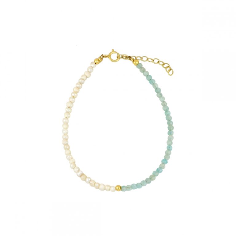 Pulseras de Plata 2026: 7 Tipos en Tendencia que Debes tener Pulsera plata ley Amazonita 18cm 768x768 1