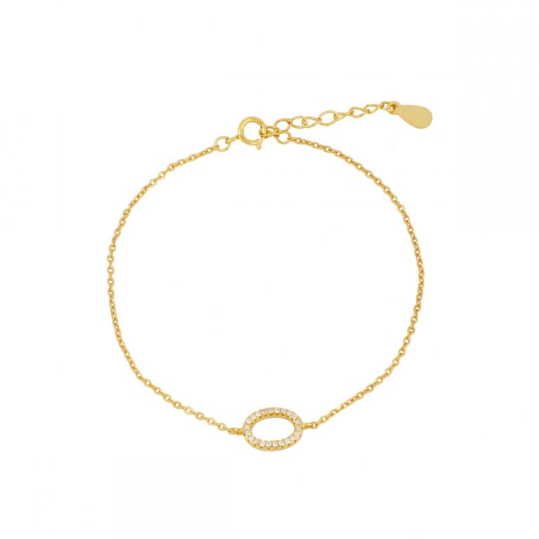 Pulseras de Plata 2026: 7 Tipos en Tendencia que Debes tener Pulsera plata ovalada circonitas 10mm 768x768 1