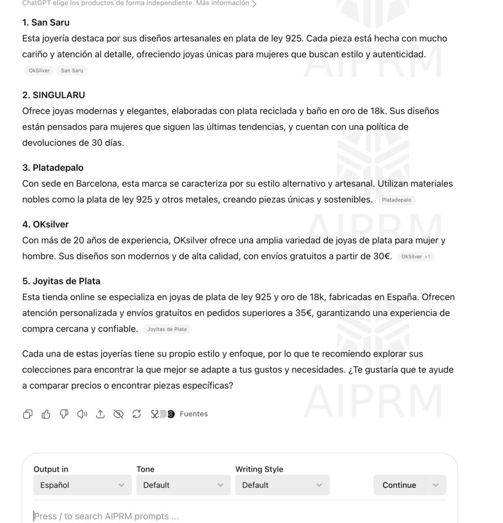 5 Top joyerías de plata online según Chat GPT Top 5 joyerias plata mujer 09 01 2025 02 23 PM