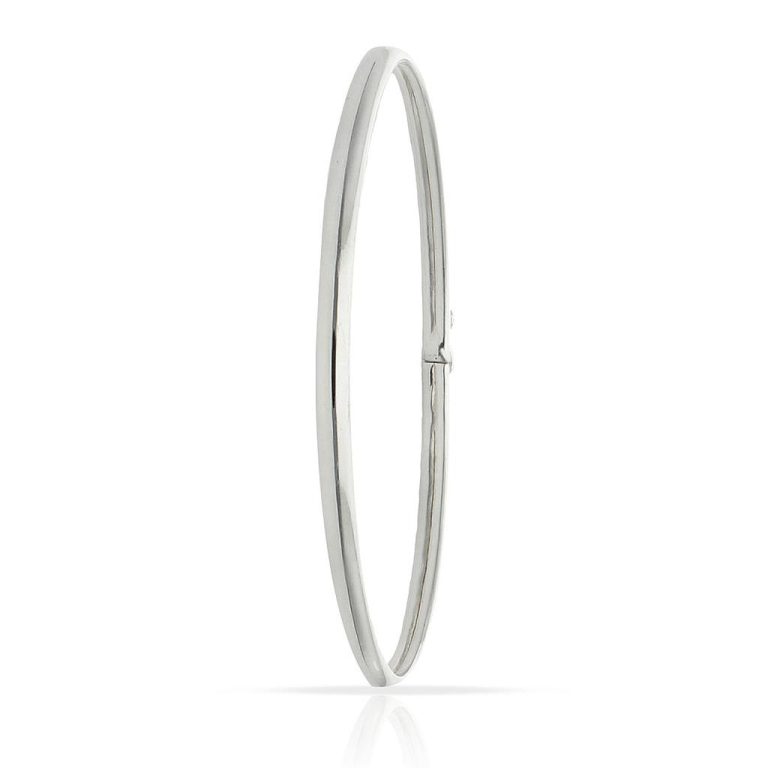 Pulseras de Plata 2026: 7 Tipos en Tendencia que Debes tener brazalete cana lisa plata 3mm 768x768 1