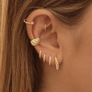 Pendientes para Segundo Agujero. 9 ideas para Brillar con Estilo pendientes layering