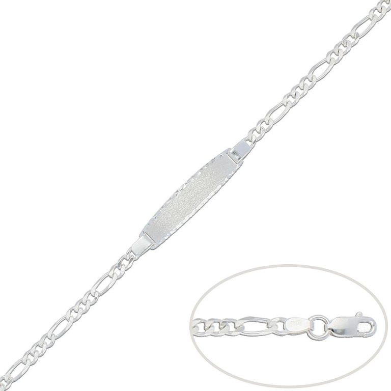 Pulseras de Plata 2026: 7 Tipos en Tendencia que Debes tener pulsera 3x1 con placa plata 3.50mm 768x768 1