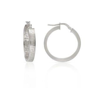 Aros plata 925 Greca 20mm