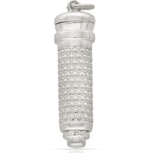 Guardacenizas plata cilidro con puntitos 9x32mm rodio