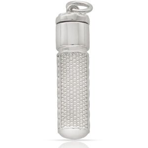 Guardacenizas plata cilindrico Lucix 8x30mm rodiada