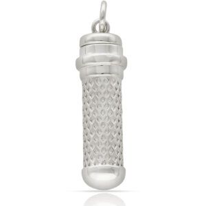 Guardacenizas plata cilindro Ariel - 9x30mm rodio