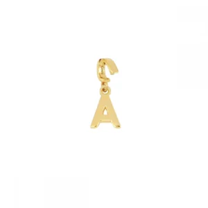 Colgante charm letra plata (A-Z) 9mm