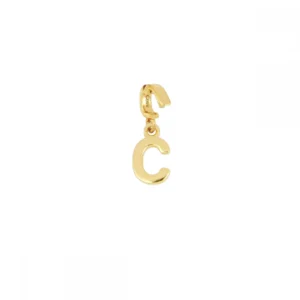 Colgante charm letra plata (A-Z) 9mm c Colgante charm letra plata (A-Z) 9mm c