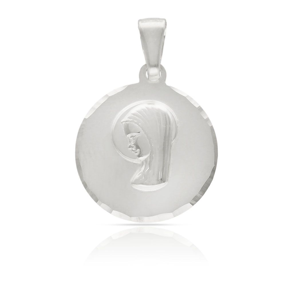 Joyas para Primera Comunión 2026: Guía Completa para Elegir el Regalo Perfecto Medalla plata ley Virgen Niña tallada 19mm