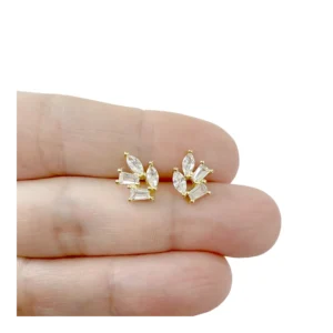 Pendientes plata con circonitas - Eludion foto