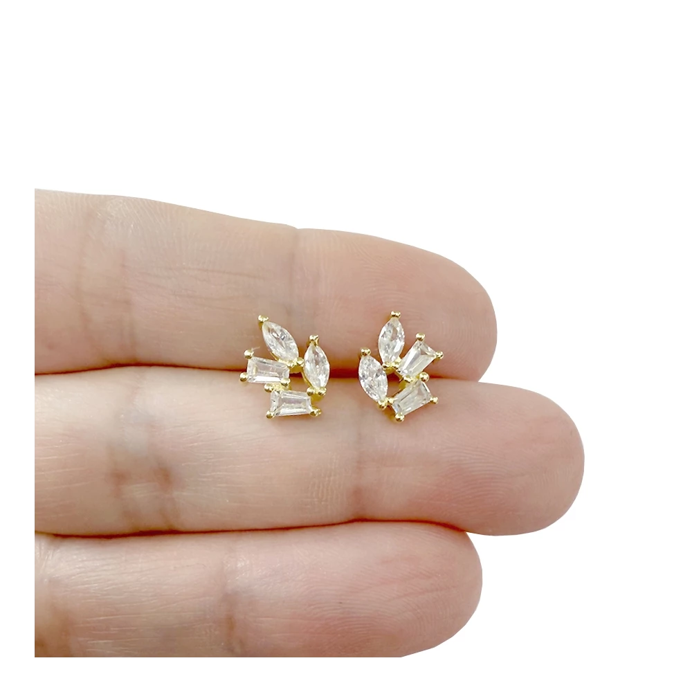 Circonitas en joyería: brillo de lujo sin renunciar a nada Pendientes plata con circonitas - Eludion foto