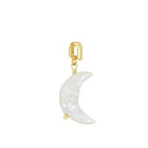 Charm plata ley Luna de perla Baroque foto Charm plata ley Luna de perla Baroque foto
