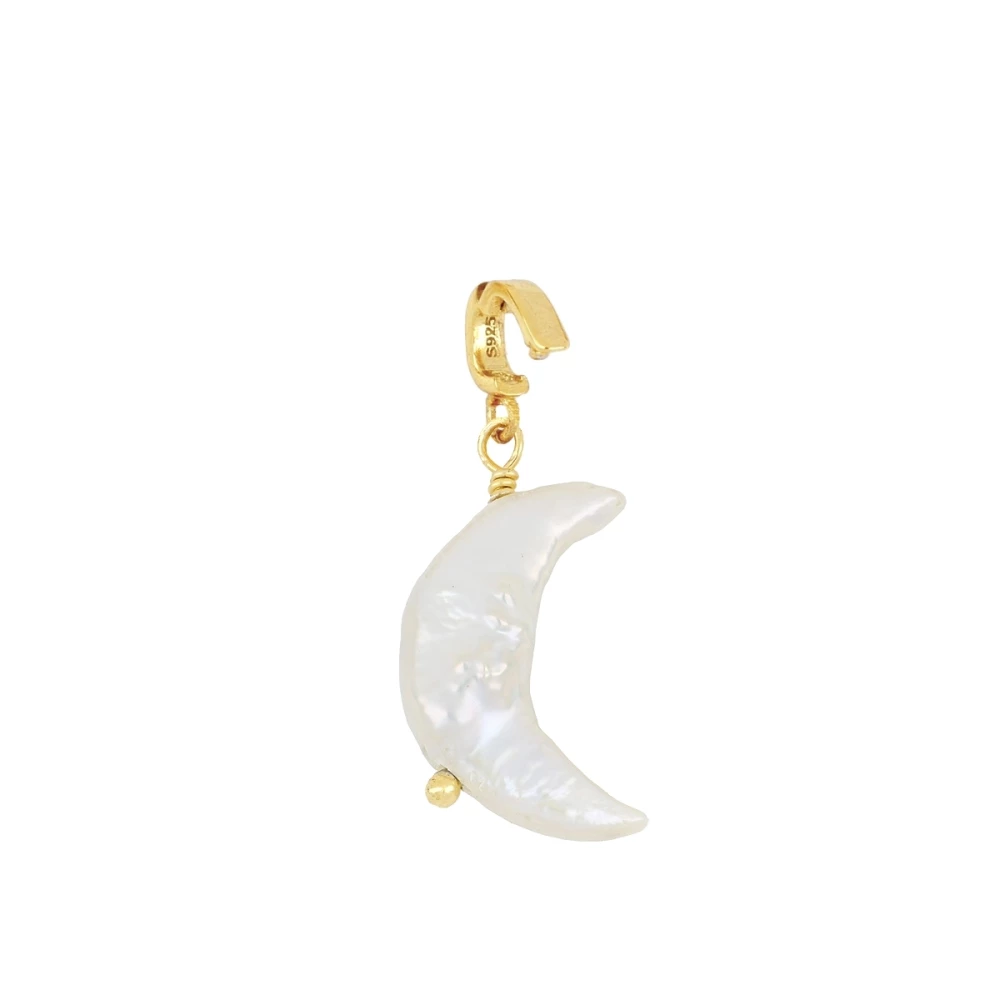 Charm plata ley Luna de perla Baroque Charm plata ley Luna de perla Baroque