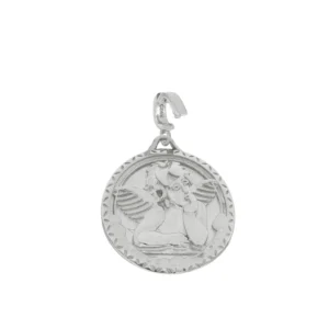 Charm portable plata ley medalla angel 16mm foto Charm portable plata ley medalla angel 16mm foto