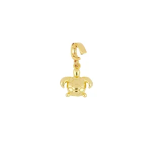 Charm portable plata tortuga 9x8mm