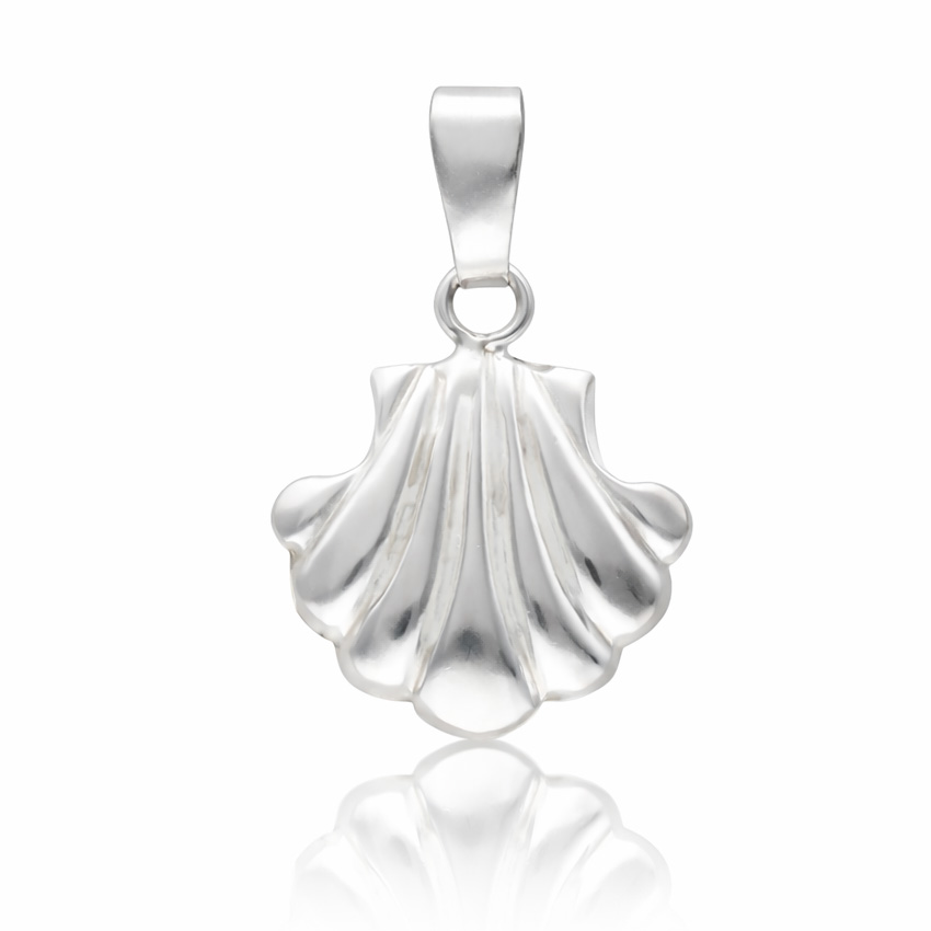 Colgante plata ley concha de santiago 15x15mm Colgante plata ley concha de santiago 15x15mm