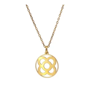 Collar de plata 925 colgante Flor de Barcelona