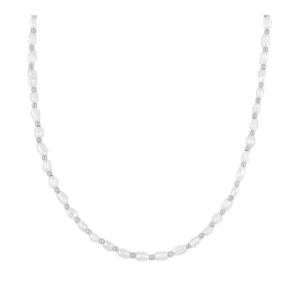 Gargantilla plata 925 perlas y bolitas - Swing rodio