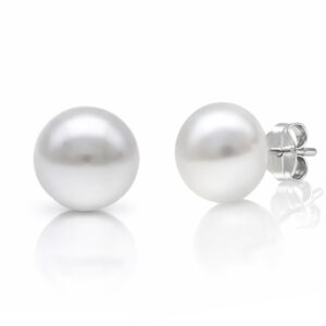 Pendientes perlas chinas plata ley 10mm