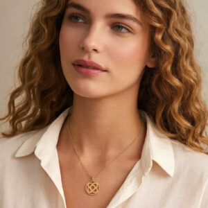 chica con collar flor de barcelona chica con collar flor de barcelona
